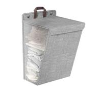 Xuancai Foldable Hanging Clothes Storage Basket Large Capacity Laundry Hamper Handmade Wall Mounted Dirty Clothing Holder Home Organization Solution