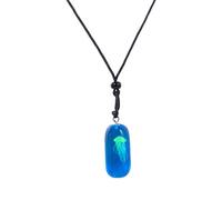 Xuancai Handcraft Sturdy Resin Necklace With Glows In Dark Jellyfish Charm Decoration For Fashion Enthusiasts Daily Use