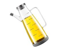 Xuancai Large Capacity Oil Dispenser Glass Bottle With Drip Proof Spouts For Kitchen Restaurant BBQ Sauce Container Easy Pouring Oil Dispenser With Handle