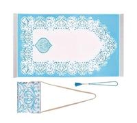 Xuancai Muslims Prayer Rug Set With Tasbih Beads & Travel Bag Portable Islamics Mat For Eid Ramadans Gifts Women Men Islamic Prayer Rug