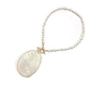 Xuancai Natural Shell Pendant Layering Necklace Coastal Inspired Jewelry Beads Charm Adjustable Neckchain for Casual Handmade Shell Beach Jewelry