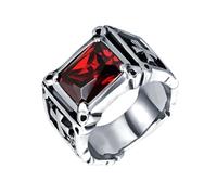 Xuancai Punk Styles Cubic Zirconia Crossed Rings Unisex Metal Jewelry Accessories Accessory For Gothic Fashion And Formal Event Black Biker