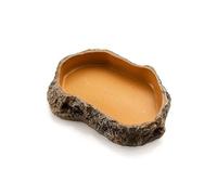 Xuancai Simulation Rock Lizards Bowl Integrated Bowl Escape Proof Large Capacity Food Basin Pet Lizards Reptiles Water Feeders Reptiles Food Dish Escape Proof Resins Dish Small