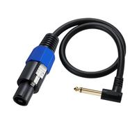 Xuancai Speakon Male Connector To 1/4" Male TS Speaker Cable - Speak-on Jack To 1/4 TS Plug (Right-Angle Plug) Speakon Jack