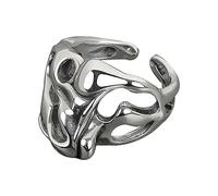 Xuancai Two Hands Than Star Rings Punk Gothic Hip Hop Bands Jewelry Charm Gift Statement Promise Anniversary Rings For Women Men Hand Heart For Women Men