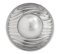 Xuancai Unique Metal Rings With Faux Pearls Exaggerated Irregular Adjustable Accessory For Women Party Daily Wear Gold Plated