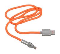 Xuancai USB to USB C Cable Fast Charging Cable Right Angles with 180 Degree Rotating Head, 120W Fast Charging C