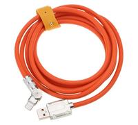 Xuancai USB to USB C Cable Fast Charging Cable Right Angles with 180 Degree Rotating Head, 120W Fast Charging C