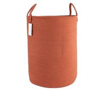 XUANGUO Cotton Rope Laundry Basket Hamper for Clothes Woven Storage Basket for Living Room Bedroom Boho Tall Rope Baskets for Blanket Toys Pillow Towels Baby Nursery Hamper Bin Large rustic