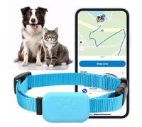 XuanLinHeng Cat Tracker, Pet GPS Tracker, Cat Dog Tracker with No Monthly Fees for Location Tracking, Compatible with iOS/Android, Mini Tracking Device for All Dogs and All Collars(F)