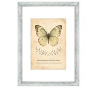 XUANLUO 1 Pack A3 Picture Frames,29.7 x42cm Rustic Frame,White | Matted for A4 Photo Frames, Wood Grain Color Farmhouse