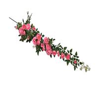 Xuanning Store 5.7ft Artificial Flowers for Outdoor/Indoor Decor Stunning Flower Wall Backdrop in Pink Rose Red Purple White & Champagne - Perfect for Events and Parties