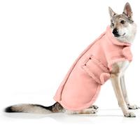 XUANQIFC Dog Winter Jacket, Warm Windproof Dog Coat Sweaters for Small Dogs, Thick Apparelf Fleece Coat for Medium Large Dog (Pink XX-Large)