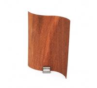 XUANRI 10PCS Wooden Candle Wicks with Metal Holders, Smokeless Wavy Shape Wooden Wicks 3.15 inch Width by 3.97 inch Height for Large Candle Jar