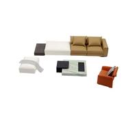 Xuanxi 1/20 Scale Realistic Sofa for Photography Props and Artistic Model Displays Dollhouses Accessories