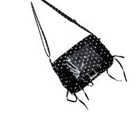 Xuanxi 1. Japanese-Inspired Clear Crossbody Bag With Detachable Ribbon Bows Multi-Pocket For Cosplay & Travel Spacious Transparent Anime Cosplay Shoulder Bag