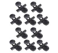 Xuanxi 10 Pcs Aquarium Dividers With Suction Cups Black Soft Sucker Holders For Fish Tanks Divider Support Clip Bracket Aquarium Divider With Suction Cup Black Sucker Clip