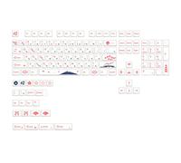 Xuanxi 133 Keys Mechanical Keyboard Keycaps Cherry Blossom XDA Height PBT Keycap Sublimation for GK61/64/68 87/104/108 Japanese