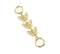 Xuanxi Butterfly Shape Jewelry Extender Chain Adjustable Clasp For Necklace Extension Alloy Bag Accessories Elegant Jewelry Extender Chain