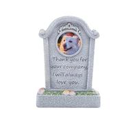 Xuanxi Engraved Word Pet Memorial Headstones Resin Grave Marker Dog Cats Tombstones Remembrances Monuments For Pet Loss Memorial
