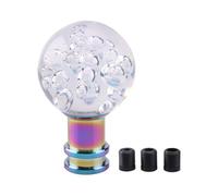 Xuanxi Ergonomic Round Bubble Design Shifter Knob Replacement Acrylic Materials Easy Installation for Most Cars Smooth Driving Crystal Bubble Shifter Knob
