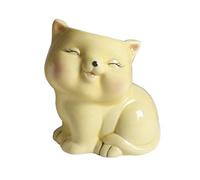 Xuanxi Kitten Fleshy Plant Planter Container Ceramic Small Figurine Container Maintenance Indoor Decoration Use Kids Room Pot