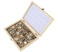 Xuanxi Natural Mineral Rock Collection Geological Learning Tool Geology Teaching Aid Set for Students Classroom and Home Use Ore Educational Geology Set