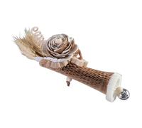 Xuanxi Pet Bird Chew Toy Natural Wood Wheat Paper For Cockatiel Conure Cockatoos Teeth Grinding Toy For Cage