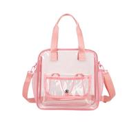 Xuanxi Practical Transparent PVC Storage Bag for Travel Sports Event Large Capacity Organizers with Comfortable Handle Clear Shoulder Bag