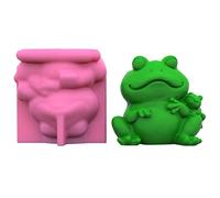 Xuanxi Silicone Mold, Flower Pot Silicone Mold Succulent Planter Concrete Mold Frogs Concrete Cement Mold for DIY Pen Holder,Home Decorations