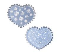 Xuanxi Silicone Mold, Rose Five Petal Flower Nail Art Mold 3D Silicone Carving Mould Acrylic UV Gel Nail Art Silicone Mould DIY Girl Nail Art