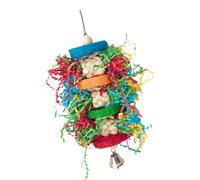 Xuanxi Small Pet Bird Activity Hanging Chew Toy Teeth Grinding Strips Parrots Parakeets Bird For Cockatiel Conure Teeth
