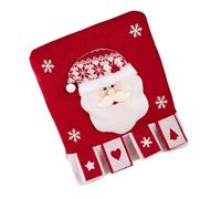Xuanxi Stretchable Christmas Seat Cover Breathable Materials Quick Setups Portable For Living Room Dining Room Festival Christmas Chair Cover Farbic
