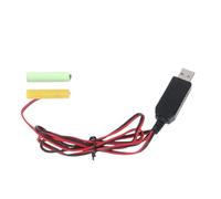 Xuanxi Universal 3V LR03 Battery Eliminators USB Power Supply Cable 2Pcs 1.5V Battery Replacement Adapter Power Supply Cable