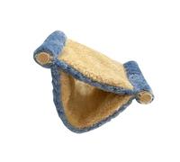 Xuanxi Warm Fleece Hanging Bed for Small Animals Easy Hook Setup Winter Shelter Comfort Fashion Pet