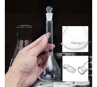 XUBF-GUAN, 5-100ml 50ml Lab Glass Volumetric Flask with Stopper Lab Chemistry Glassware Laboratory Equipment (Capacity : 25ML)