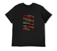 XUBLCX I Said A Hip Hop Sugarhill Gang Rapper's Delight Mens Black T-Shirt Graphic Tee Printed Unisex Shirt 3XL