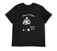 XUBLCX Roberto Duran Boxing Mens Black T-Shirt Graphic Tee Printed Unisex Shirt M