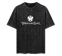 XUBLCX Tomorrowland Mens Black T-Shirt Graphic Tee Printed Unisex Shirt XL