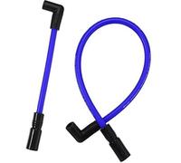 XUBOR 2 Pcs 10.4mm 10mm Spark Plug Wire Kit DYNA-409BL Blue Silicone Ignition Wire