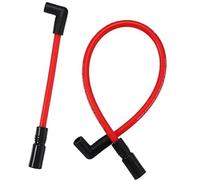 XUBOR 2 Pcs 10.4mm 10mm Spark Plug Wire Kit DYNA-409RD Red Silicone Ignition Wire