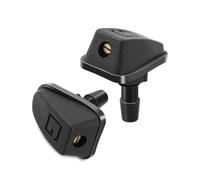XUBOR 2pcs Car Front Windshield Washer Wiper Nozzle Vitara, for Swift, Ignis SX4 Baleno Ertiga Alto Grand Vitara Jimny S-Cross windscreen Washer Jet Windscreen Washer Nozzle(Black 2 pcs A Style)