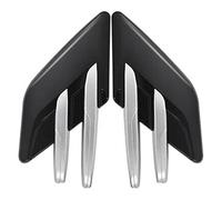 XUBOR Air Intake Grille Protective Cover 1 Pair Car Bumper Side Sitcker Emble Badge Bonnet Vent Hood Scoop Decoration Air Intake Flow Side Fender Sticker Bonnet vents Air Vent Cover Trim