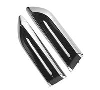 XUBOR Air Intake Grille Protective Cover 2pcs/1set Car Hood Chrome Grille, for Shark, Gill Simulation Air Flow Vent Cover Trim Auto Decoration Strip Stickers Bonnet vents Air Vent Cover Trim