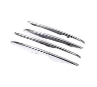 XUBOR Air Intake Grille Protective Cover 4Pcs ABS Chrome Car Air Intake Grille Strips Trim, for, GLC Class X253 GLC260 GLC300 2017 2018 2019 Bonnet vents Air Vent Cover Trim(BLACK Bright Silver)