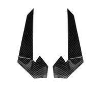 XUBOR Air Intake Grille Protective Cover Car Front Bumper Lip Splitter Fin Air Knife Auto Kit Car Spoiler, for Civic, 10TH Type-R 2019 2020 2021 Bonnet vents Air Vent Cover Trim(BLACK Carbon Fiber)