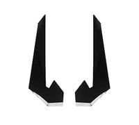 XUBOR Air Intake Grille Protective Cover Car Front Bumper Lip Splitter Fin Air Knife Auto Kit Car Spoiler, for Civic, 10TH Type-R 2019 2020 2021 Bonnet vents Air Vent Cover Trim(BLACK Bright Black)