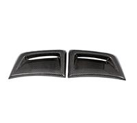 XUBOR Air Intake Grille Protective Cover, for, W204 C63 For AMG 2012-2014 Carbon Fiber Front Side Bumper Air Vent Trim Wheel Fender Hood Intake Frame Grill Cover Bonnet vents Air Vent Cover Trim