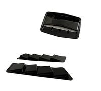 XUBOR Air Intake Grille Protective Cover Universal Car Air Flow Intake Hood Scoop Bonnet Vent Cover Stickers Decorative Strip Trim Decoration Styling Bonnet vents Air Vent Cover Trim(BLACK 3pcs Balck)