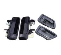 XUBOR Beige/Gray Inside & Black Outside Door Handle Front Rear Left Right for Camry 1997-2001 69220AA010,69210AA010,69206-AA010 Car Interior Door Handle(Black Inner Rear Outer L R)